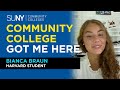 Bianca braun  westchester community college to harvard  communitycollegegotmehere