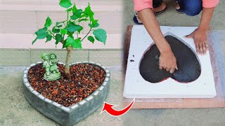 How to make Heart Shaped Bonsai Pot