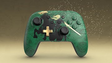 PowerA Enhanced Wireless Controller for Nintendo Switch - Link Silhouette