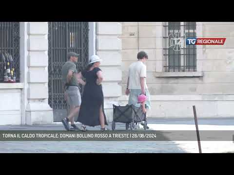 TORNA IL CALDO TROPICALE: DOMANI BOLLINO ROSSO A TRIESTE | 28/08/2024