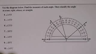 Find Angle Measures With a Protractor