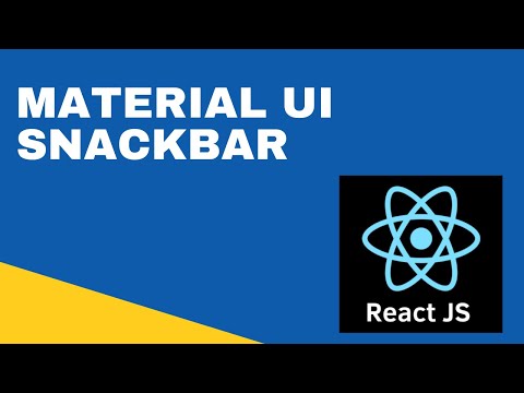 React JS #13 :  Material UI -  Snackbar | How to use Material UI Snackbar in React JS