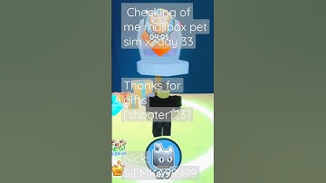 Checking of me mailbox pet sim x gifts day 33 #shorts #roblox #mailboxes #gifts #pet_sim_x #channel