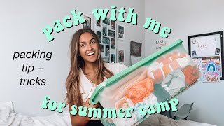 pack w me for summer camp! | packing tips + tricks