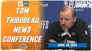 Tom Thibodeau reacts to Jalen Brunson's 47-point game in Game 4 win over the 76ers | SNY
