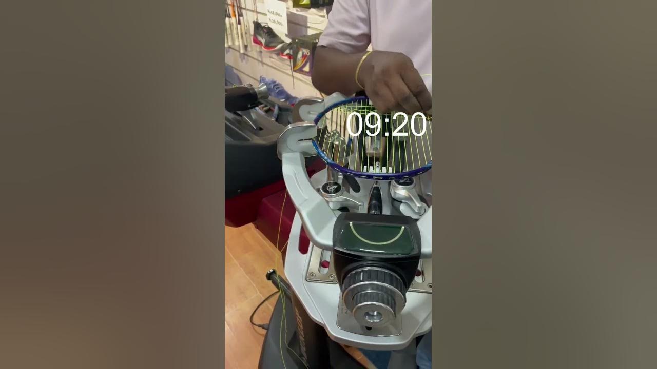 Badminton racket restrung / How to badminton racket restring YouTube