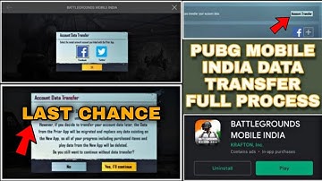 BGMI Data Transfer To Pubg Mobile | How to Transfer BGMI Account to PUBG Mobile | BGMI Data Transfer