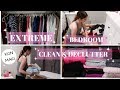 EXTREME CLEANING BEDROOM / CLOSET DECLUTTER / KONMARI METHOD