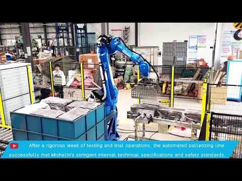 TSR Palletizing Line for Michelin video preview