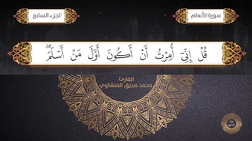 سورة الأنعام القارئ الشيخ محمد صديق المنشاوي برواية حفص عن عاصم