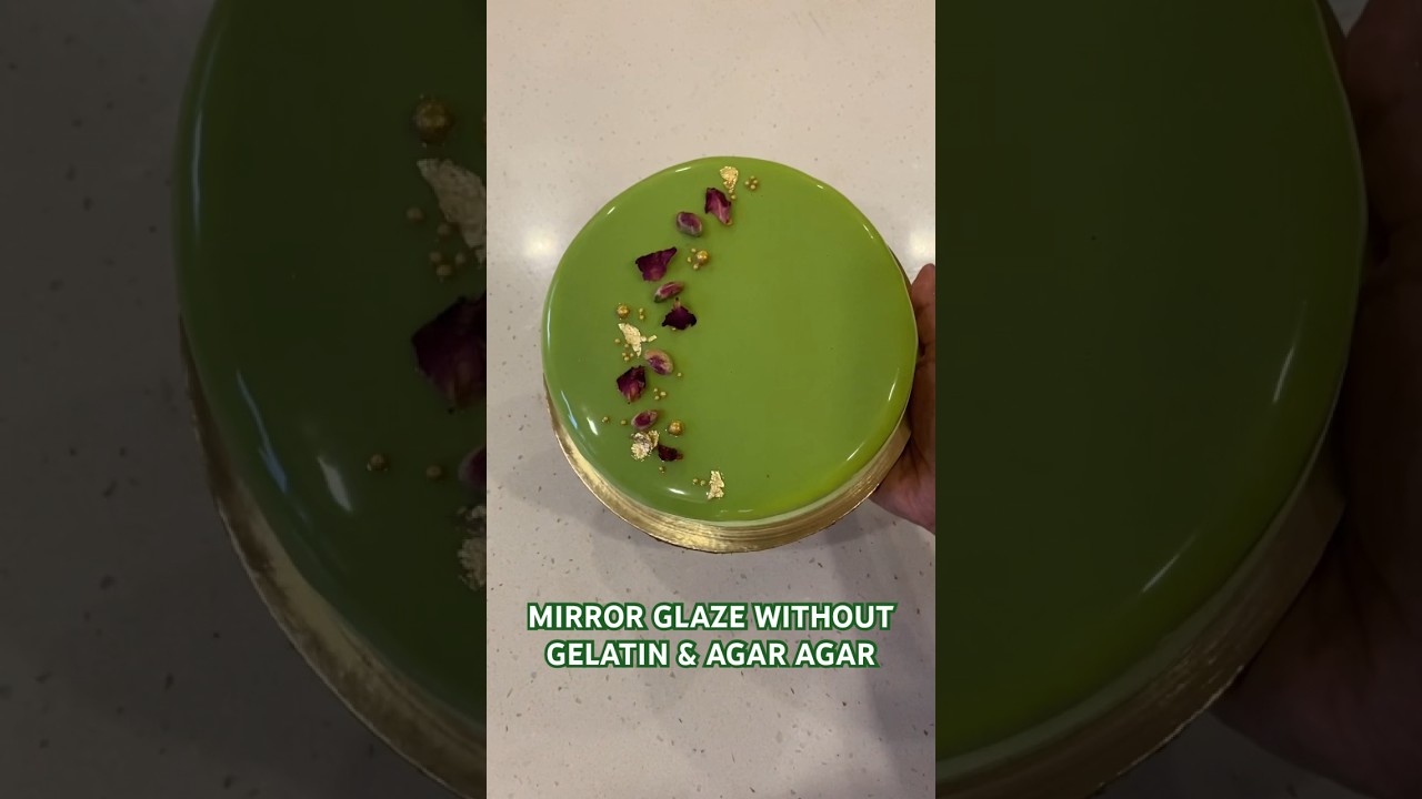 MIRROR GLAZE WITHOUT GELATIN AND AGAR AGAR shorts 