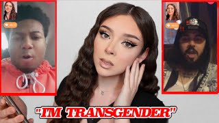 TELLING GUYS I'M TRANSGENDER!! (PRANK ON MONKEY APP)