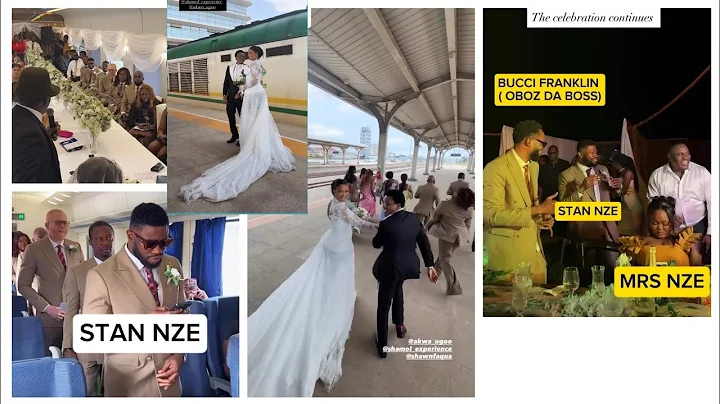 Nollywood actor Shawn Faqua and Akwa Ugo wed in a moving train to Ibadan. Stan Nze ,his wife PRESENT
