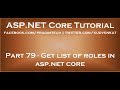 Get list of roles in asp net core