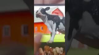 Unboxing Mojo Collecta Farm Animals Static Figure Statue Review - Holstein Friesian Cow Part 2