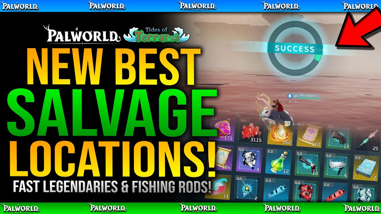 BEST SALVAGE SPOTS for Legendary Loot - Palworld Tides Of ...