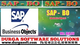 SAP || Business Object(BO) Part-1 by Raju