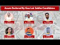 Assets declared by goa lok sabha candidates