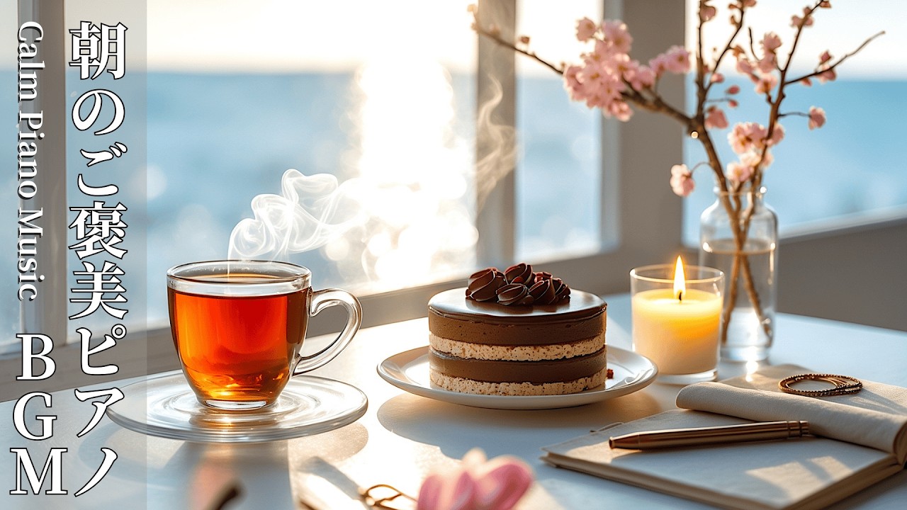 【Playlist】自分にご褒美の朝ピアノ、海とチョコレートで心ととのう時間 ｜モーニングルーティン・朝用BGM・作業用BGM