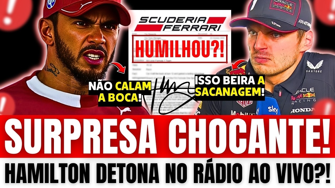 Lewis Hamilton faz DECLARAÇÃO CHOCANTE na Ferrari | Max Verstappen QUEBRA SILENCIO na Red Bull | FIA