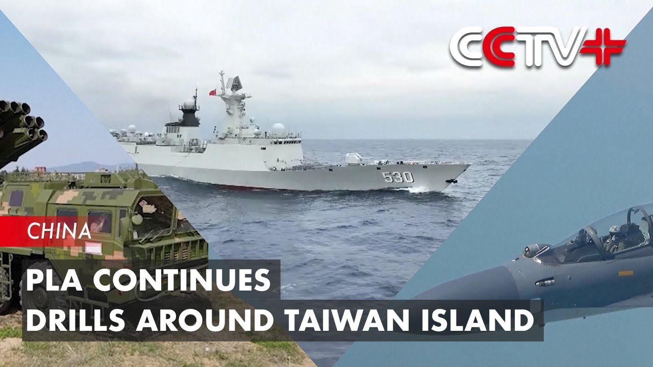 PLA Continues Drills Around Taiwan Island - YouTube