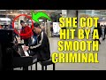 She got hit by a smooth criminal when i play michael jackson on public piano  cole lam