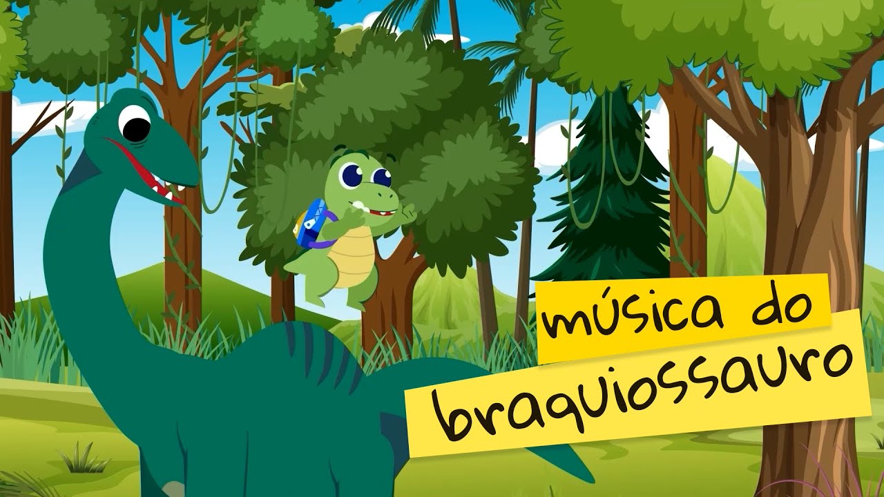 Desenho de dinossauro infantil: Tiranossauro - Nino Dino na terra