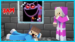 MIPAN \& ZUZUZU RUMAH NYA DI SERANG MONSTER CATNAP DARI POPPY PLAYTIME 3 DI MINECRAFT SURVIVAL!