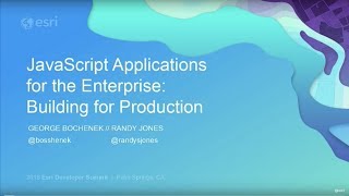 Javascript Applications for the Enterprise: Building for Production