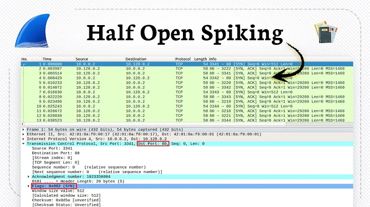 How to detect syn flood attack in Wireshark (Traffic Spike)