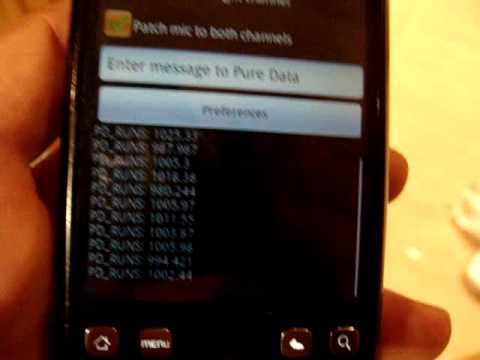 PUREDATA FOR ANDROID TEST