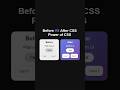 Before CSS vs After CSS | Power of CSS!