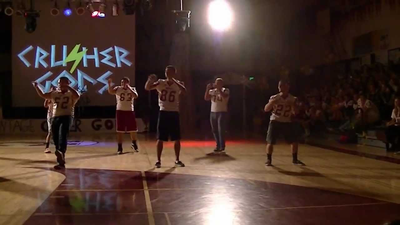 Ms. Haley & Vintage Varsity Football rally 2012