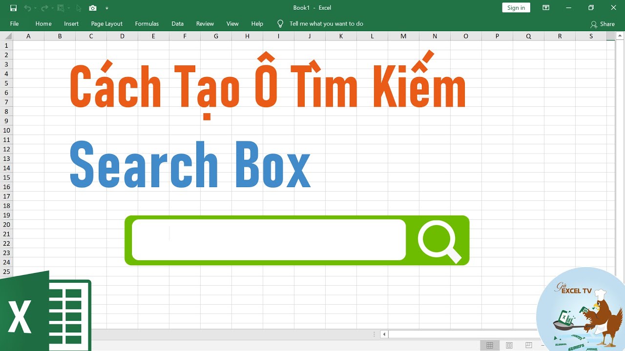 Hướng dẫn tạo ô tìm kiếm Search Box trong excel - youtube