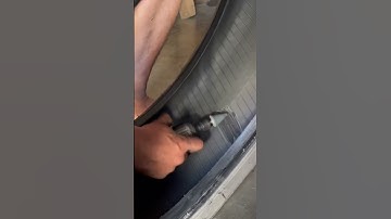 Quick Tire Vulcanizing by Skilled Filipino Worker in Less Than 10 Minutes