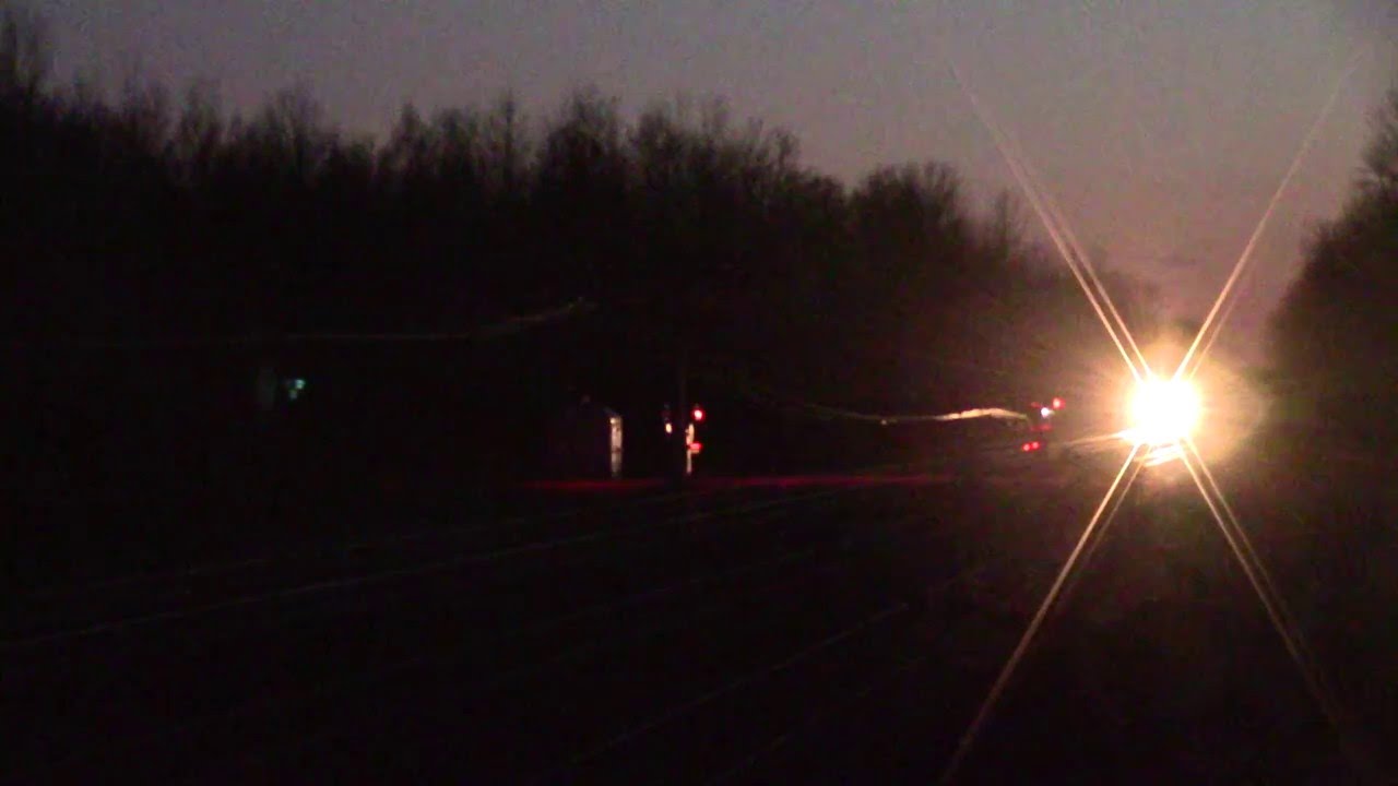 Dark! CP 9777 east at Bedell Road 04142016 YouTube