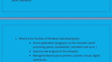 Chapter 5 Working with Windows Operating System | Class 11 | TNSCERT | Short Answers Detail Bookback