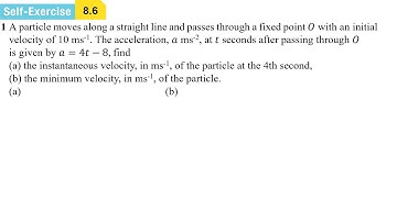 Self-Exercise 8.6 - AddMath Form 5 Chapter 8