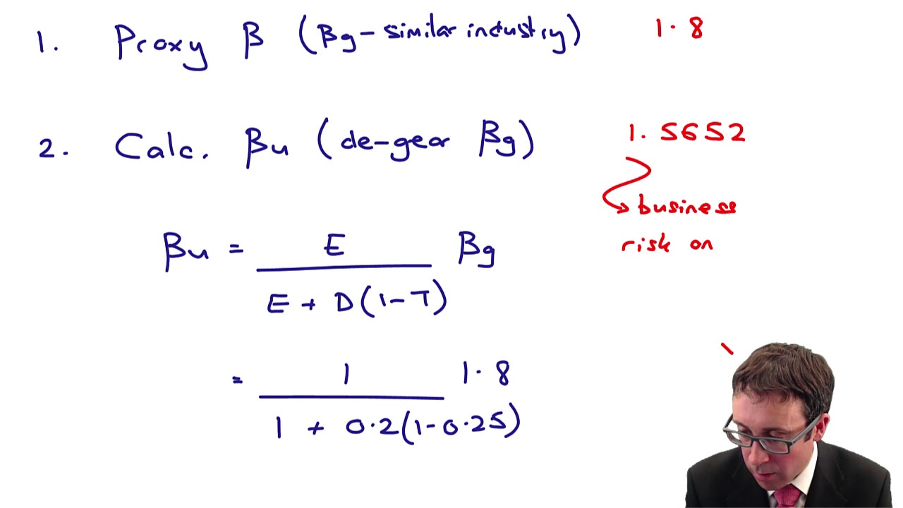 Geared and ungeared betas (2) - CIMA F3 lecture - YouTube