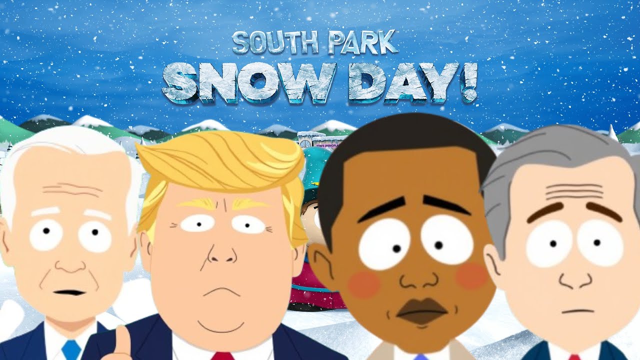 Президенты играют в «Южный Парк» в снежный день!