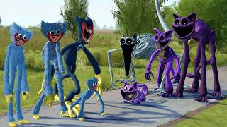 ALL HUGGY WUGGY vs ALL CATNAP FAMILY in Garry's Mod!