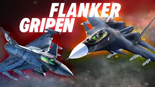 SU-30 Flanker VS Gripen Fight | DCS World