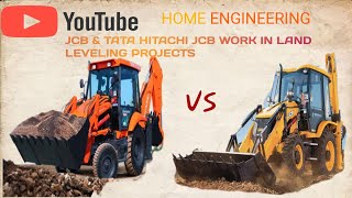 "JCB 3DX Eco vs Tata Hitachi Shinrai Pro | Backhoe Loader Showdown for Land Labelling Projects"