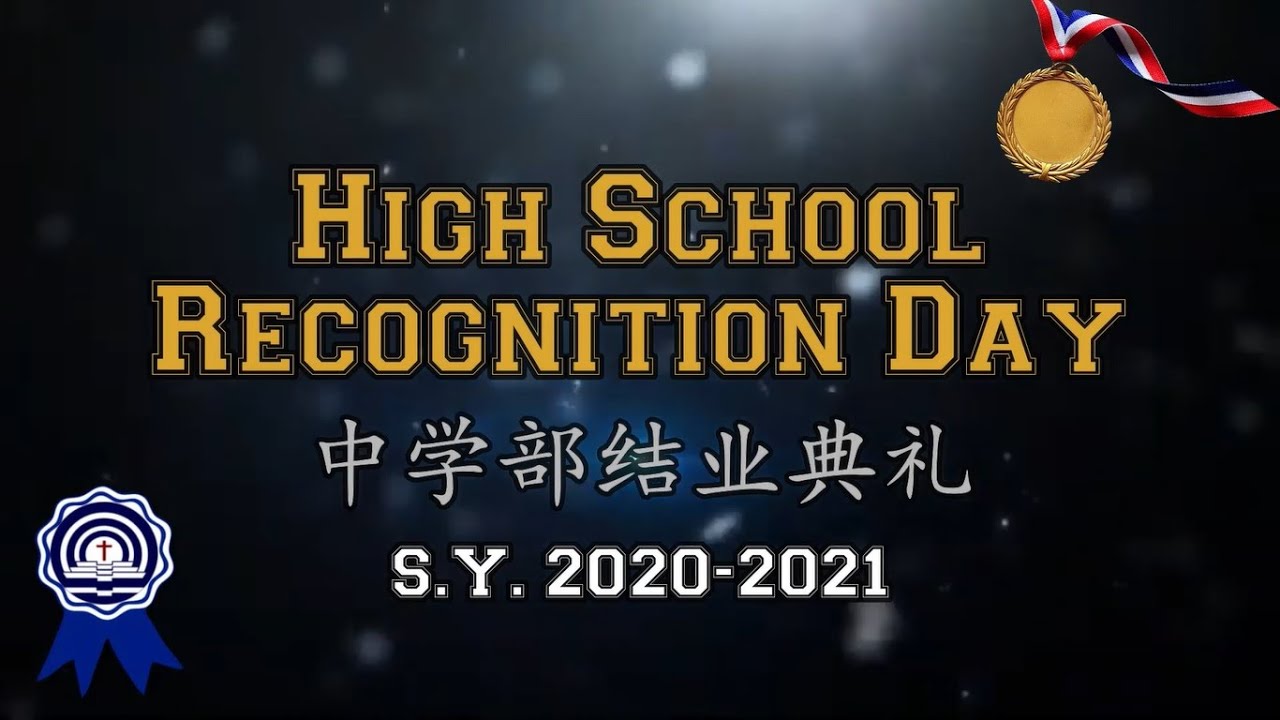 GIDEON ACADEMY I High School Recognition SY 20202021 YouTube