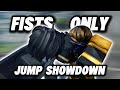 Can I win using ONLY my FISTS as Kratos in Jump Showdown?