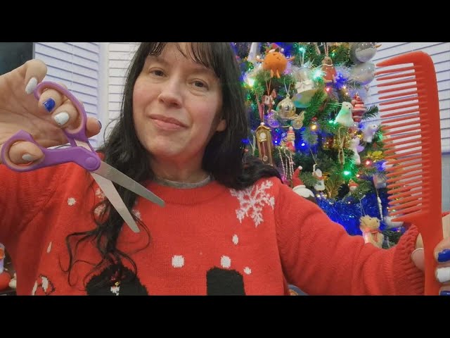 Relaxing ASMR Christmas Haircut