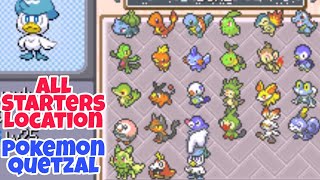 Pokemon Quetzal All Starters Location | Gen 1-9 All Starters Location In Pokemon Quetzal