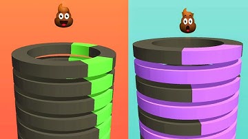 Helix Stack Ball! Very satisfying and relaxing ASMR slicing game