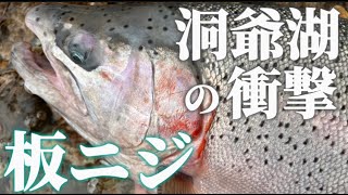 【洞爺湖ドリーム】夢にまでみたビッグレインボーがまさか自分に釣れるなんて...【シマノ トライデント90】