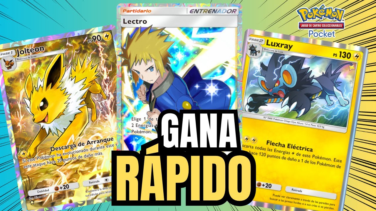 MEJOR MAZO AGRESIVO DE LUXRAY EN POKEMON TCG POCKET - YouTube